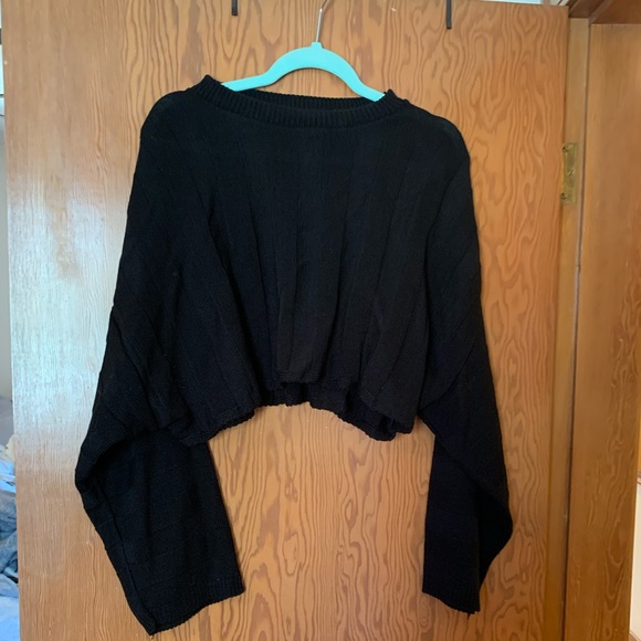 Nasty Gal black cropped sweater - Picture 3 of 4